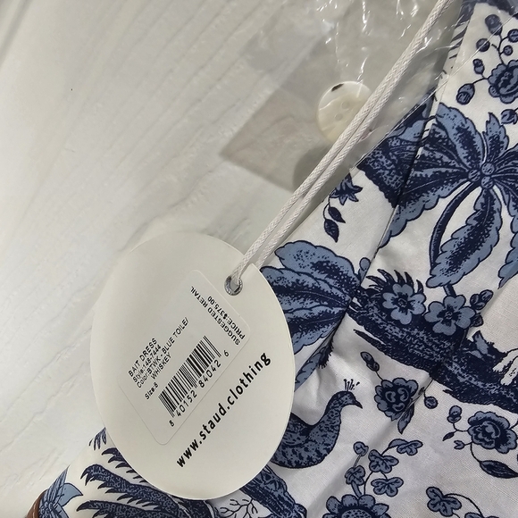 Staud Bait Toile Sleeveless Midi Dress - Picture 5 of 10